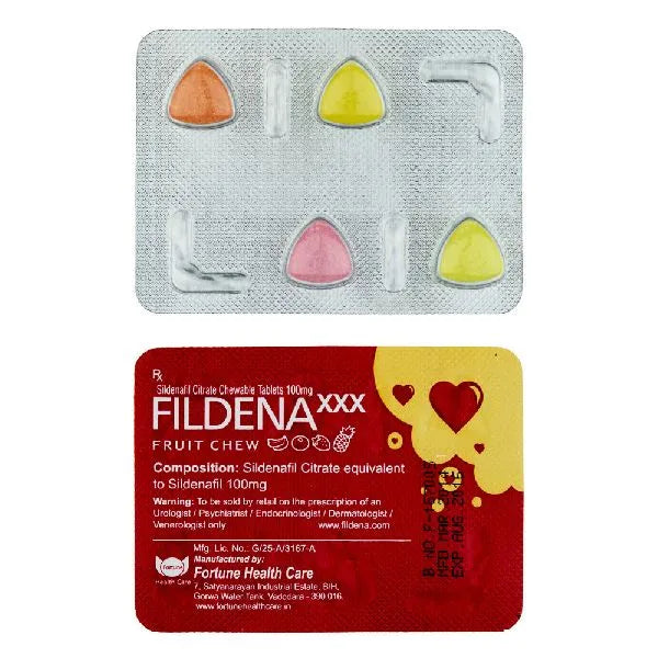 Fildena Chewable 100mg Tablet
