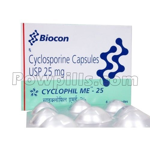Cyclophil Me 25mg (Cyclosporine)