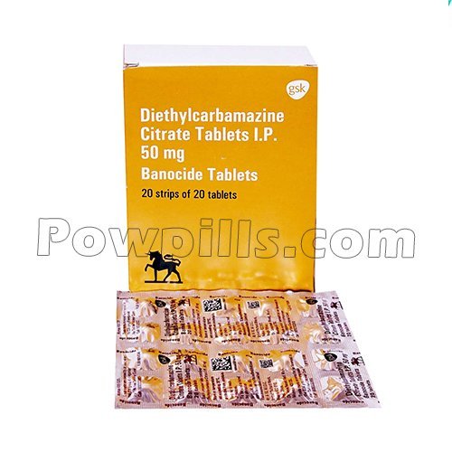 Banocide Forte 50 Mg (Diethylcarbamazine)