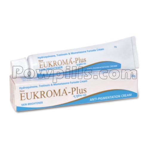 Eukroma Plus Cream 20gm (Hydroquinone /Tretinoin /Mometasone)