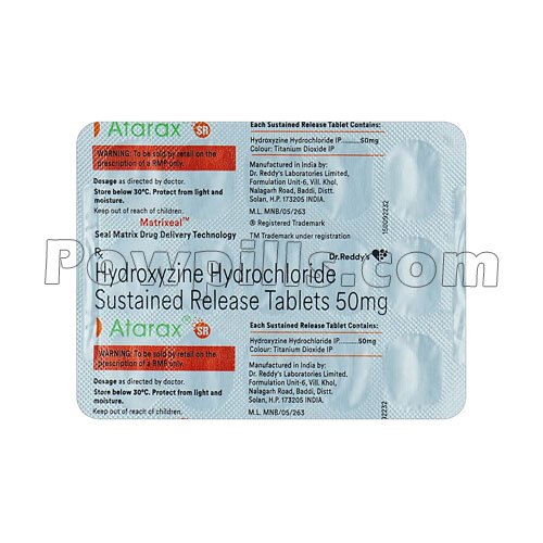 Atarax 50 Mg (Hydroxyzine)