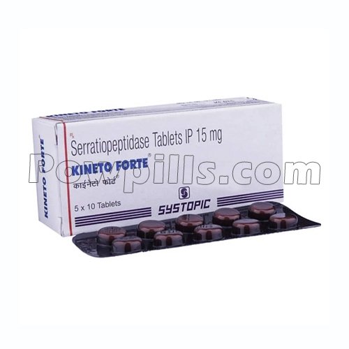 Kineto Forte 15 Mg (Serratiopeptidase)