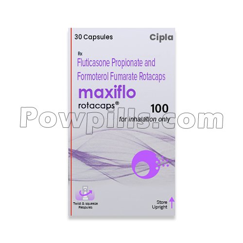 Maxiflo Rotacaps 100 Mcg (Fluticasone/Formoterol)