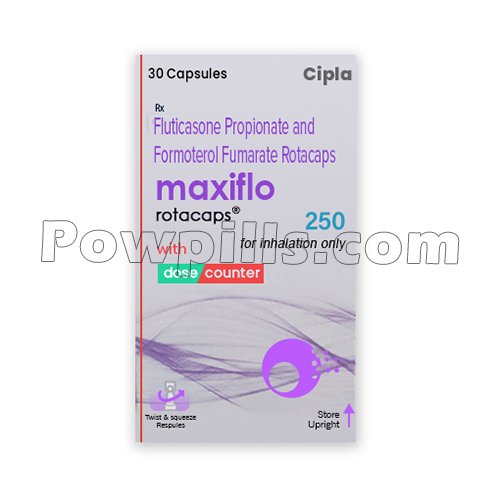 Maxiflo Rotacaps 250 Mcg (Fluticasone/Formoterol)