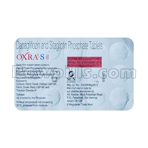 Oxra-S 10/100 Mg (Dapagliflozin/Sitagliptin)