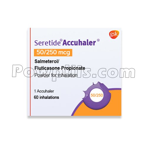 Seretide 50 Mcg/250 Mcg Accuhaler (Salmeterol/Fluticasone)